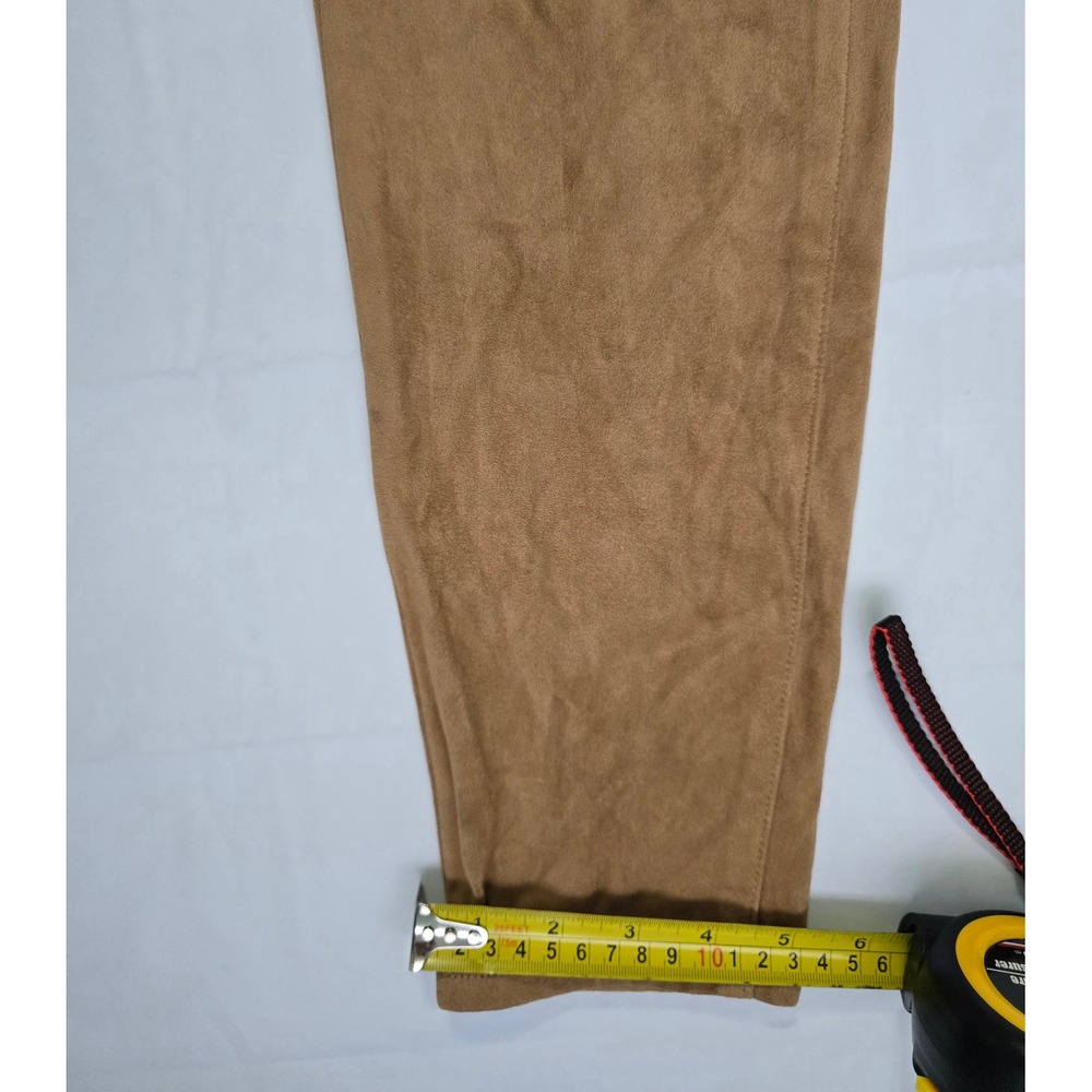 Mossimo Denim Faux Suede Skinny Pants Camel Tan Super Stretch Size 10/30 - Picture 6 of 16
